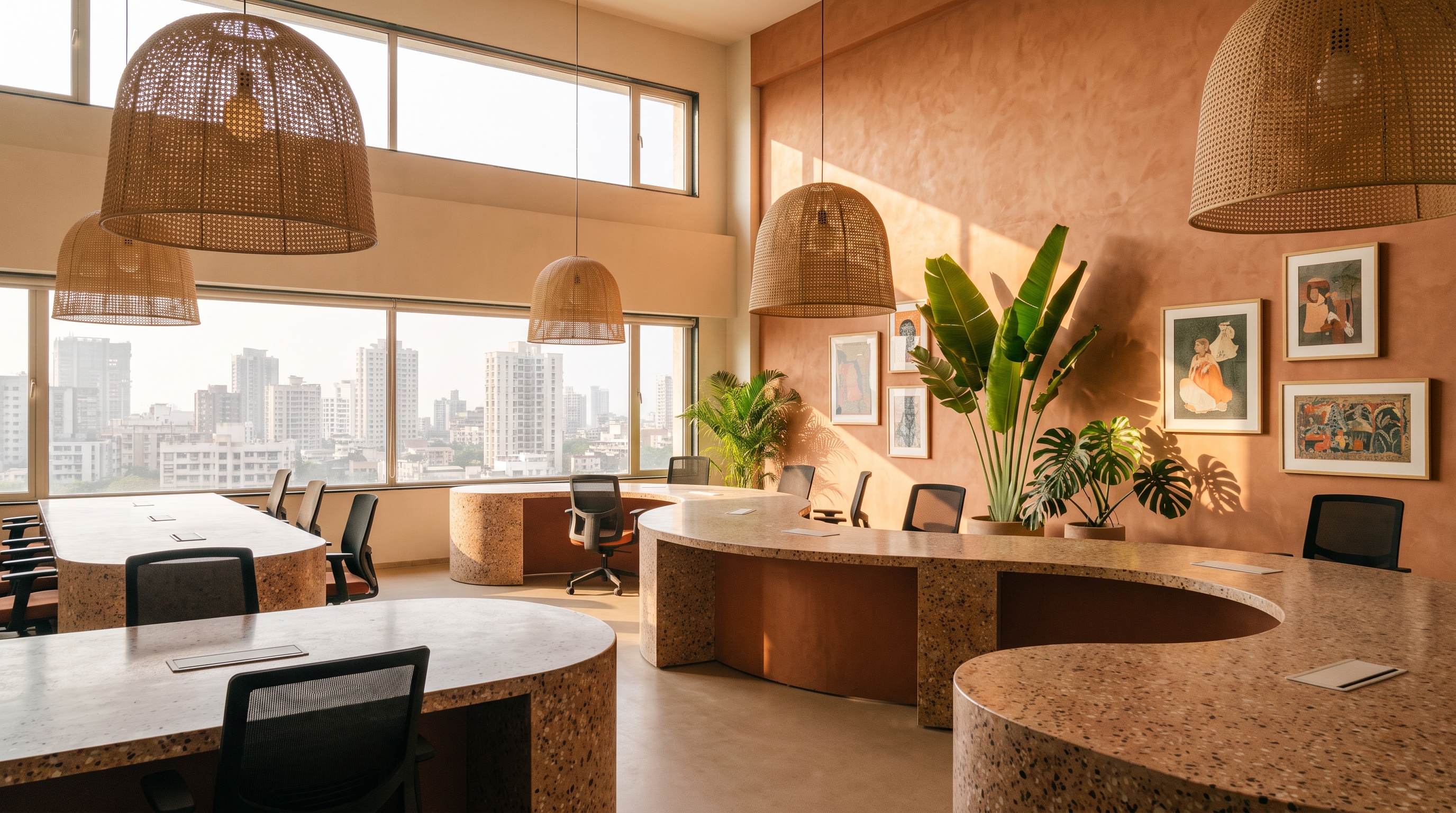 VZU editorial desk in the Mumbai office, designing a landing page